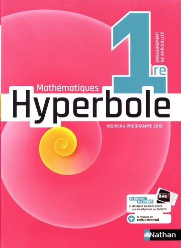 Mathématiques 1re Hyperbole - Grand Format Edition 2019