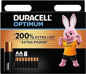 Duracell Optimum Piles AA (lot de 8)