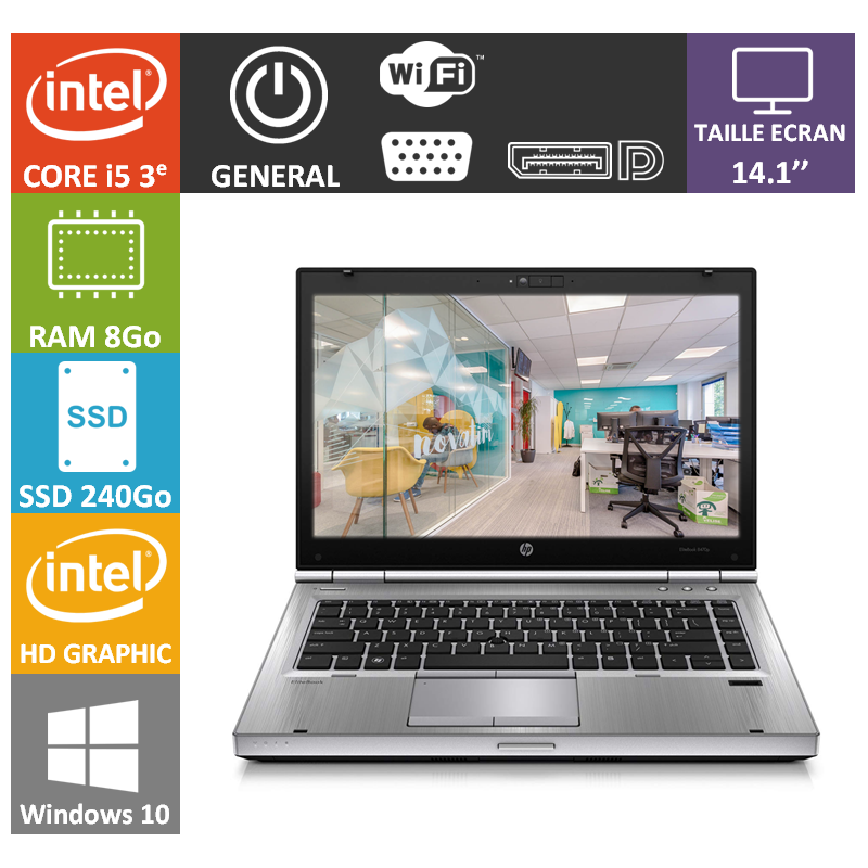 Ordinateur portable HP ELITEBOOK 8470P P3 (L)