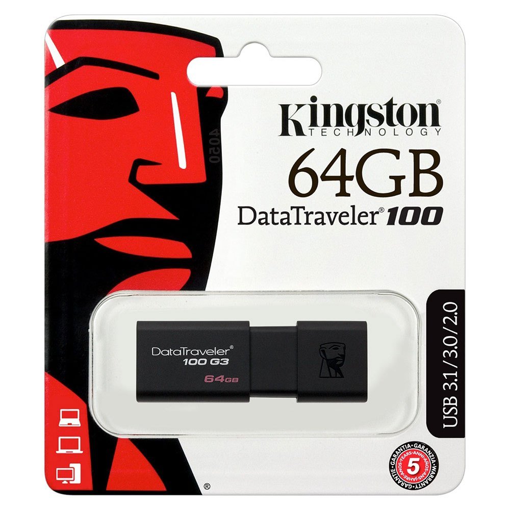 Clé USB Kingston DataTraveler 100 G3 USB 3.0 64 Go