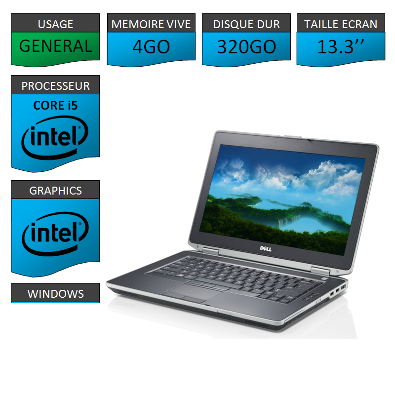 Ordinateur portable DELL LATITUDE E6330 CORE I5