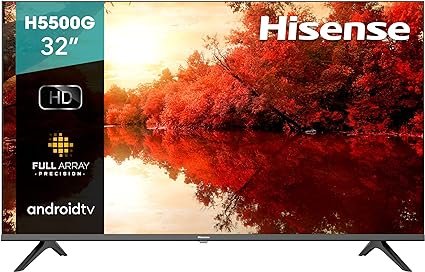 Hisense Téléviseur intelligent Android série H55 de 32 pouces avec télécommande vocale (32H5500G, modèle 2021)
