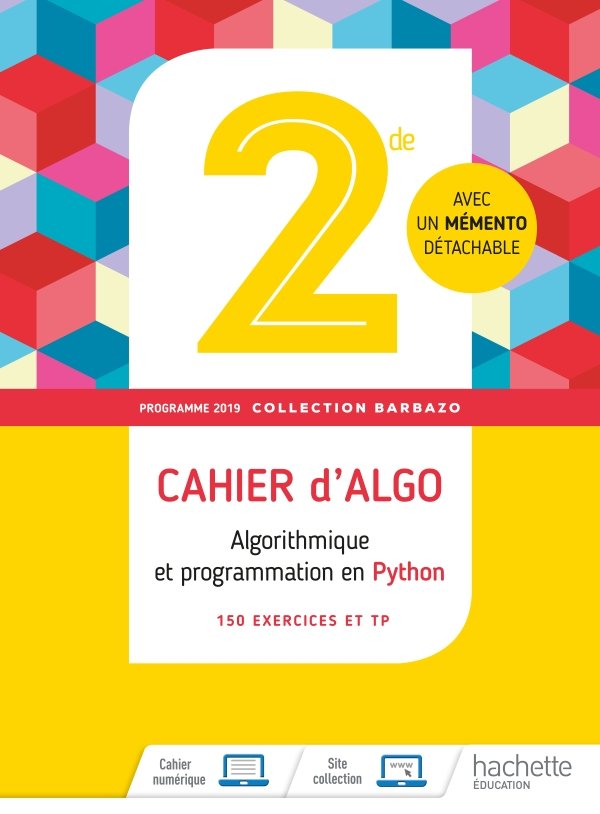 2de - Cahier d'Algo  (2019)