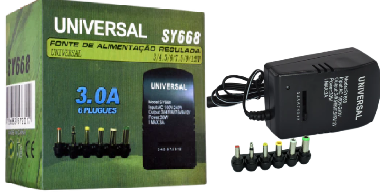 Adaptateur / Chargeur (universel) à tension variable - SY668 