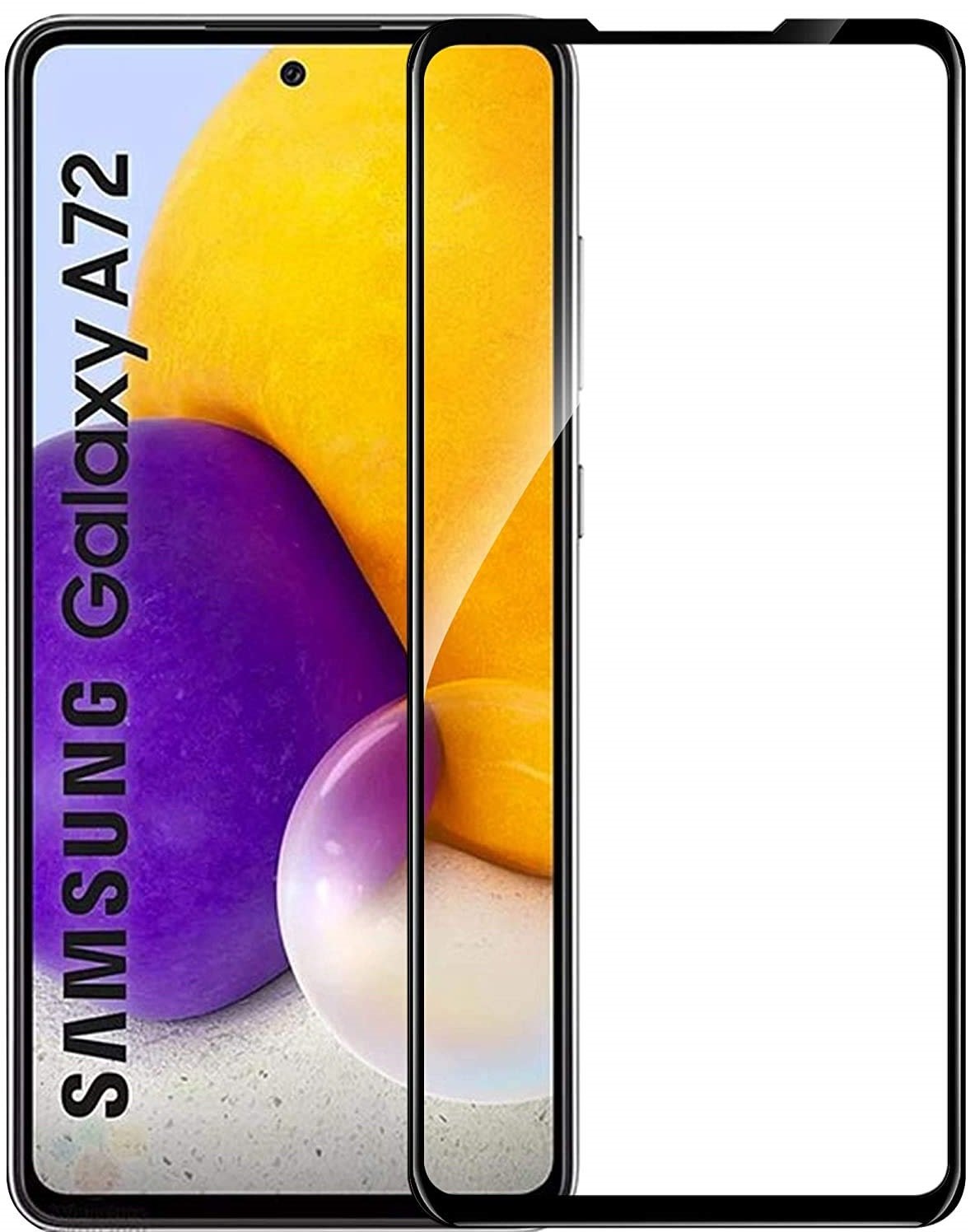 Glass Samsung Galaxy A72 (noir) Verre trempé