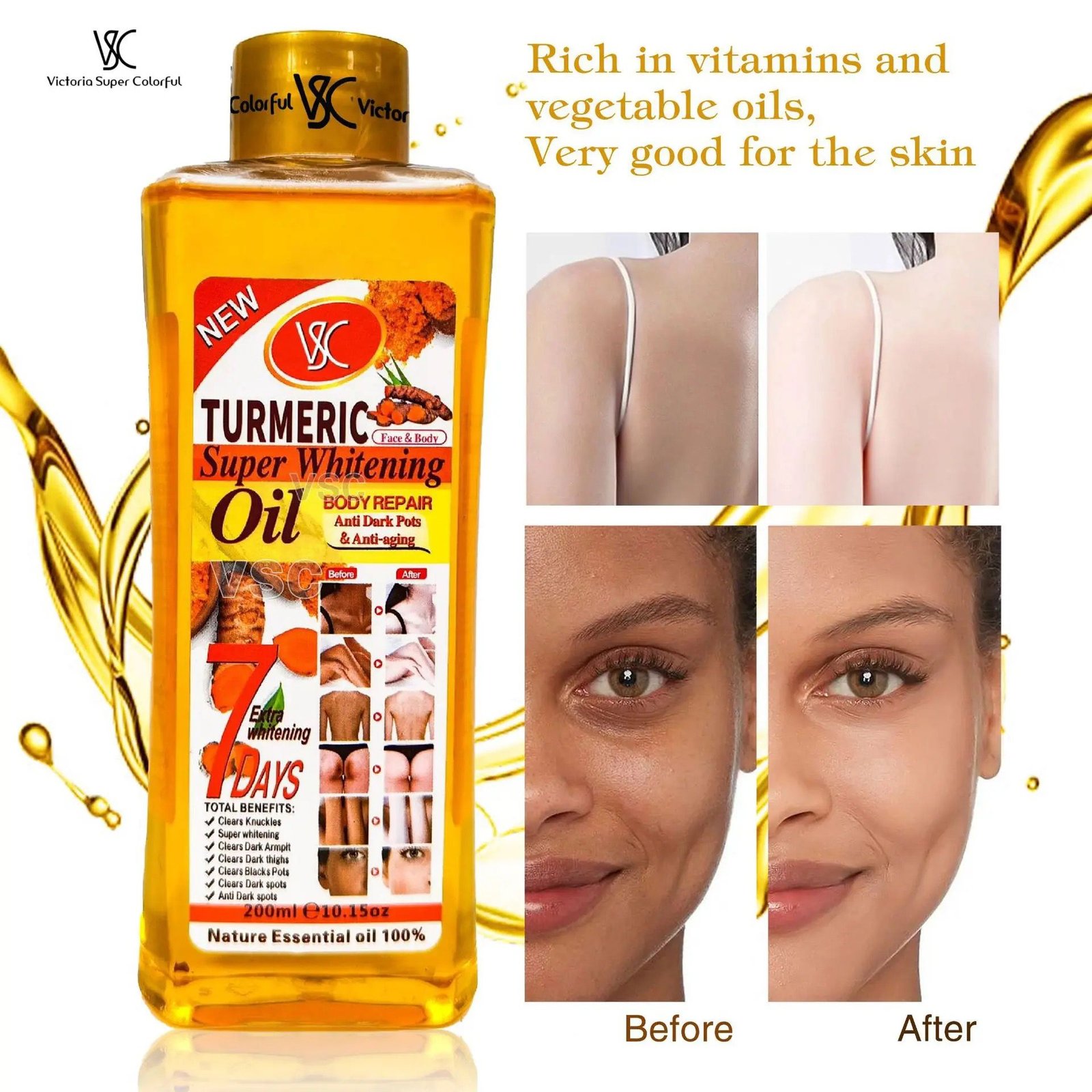 VSC Turmeric super whitening oil