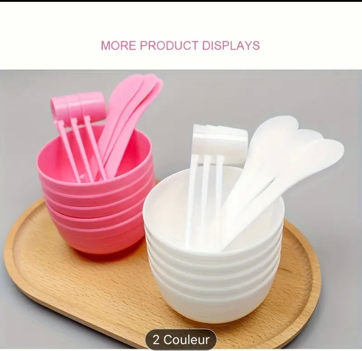 Kit de mélange de masque et produit de beauté (BLANC)