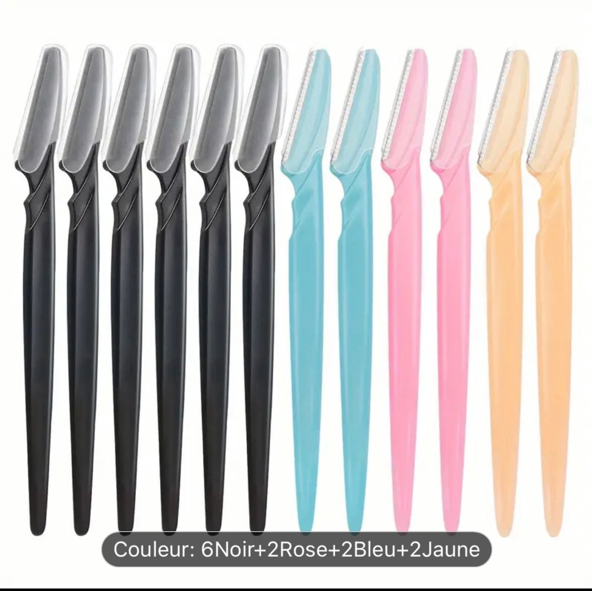 12 pièces rasoir visage,dérmaplaning 