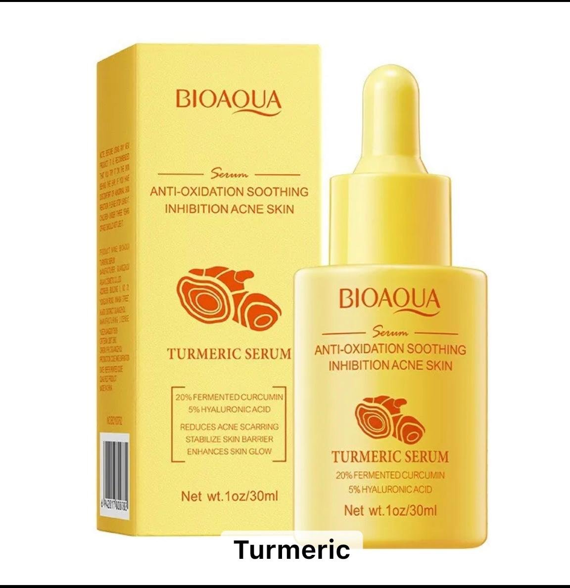 BIOAQUA, Sérum contre les cicatrices d'acnés et les tâches pigmentaires à base de Curcuma