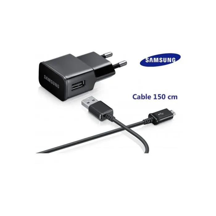 Chargeur Samsung Noir  Micro-USB Android